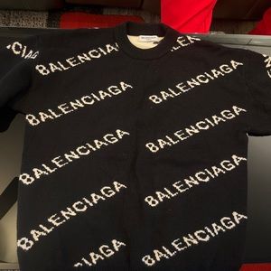 balenciaga All over logo sweater